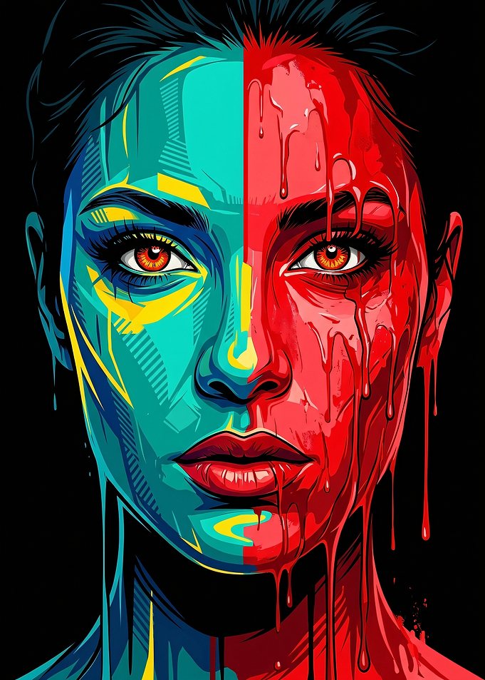 Split Face Portrait