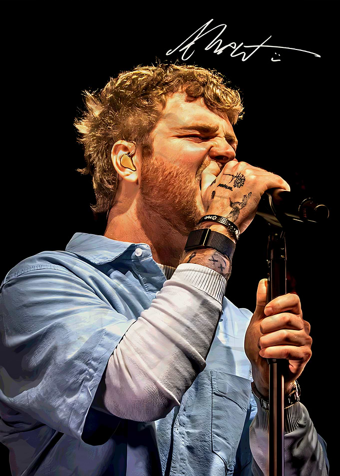 Alex Warren Performing on Stage