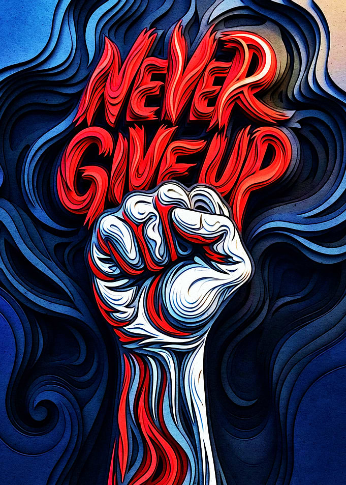 Never Give Up Fist
