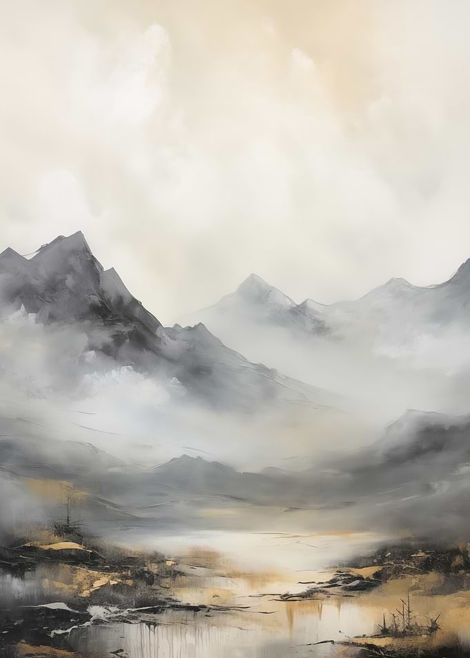 Misty Mountain Landscape