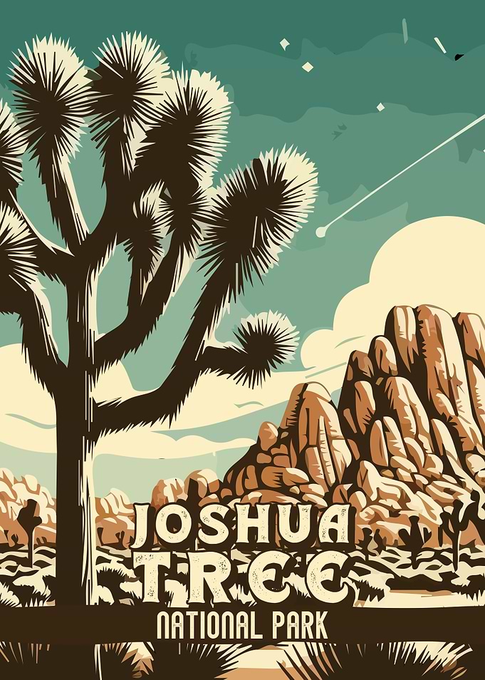 Joshua Tree National Park Vintage Poster