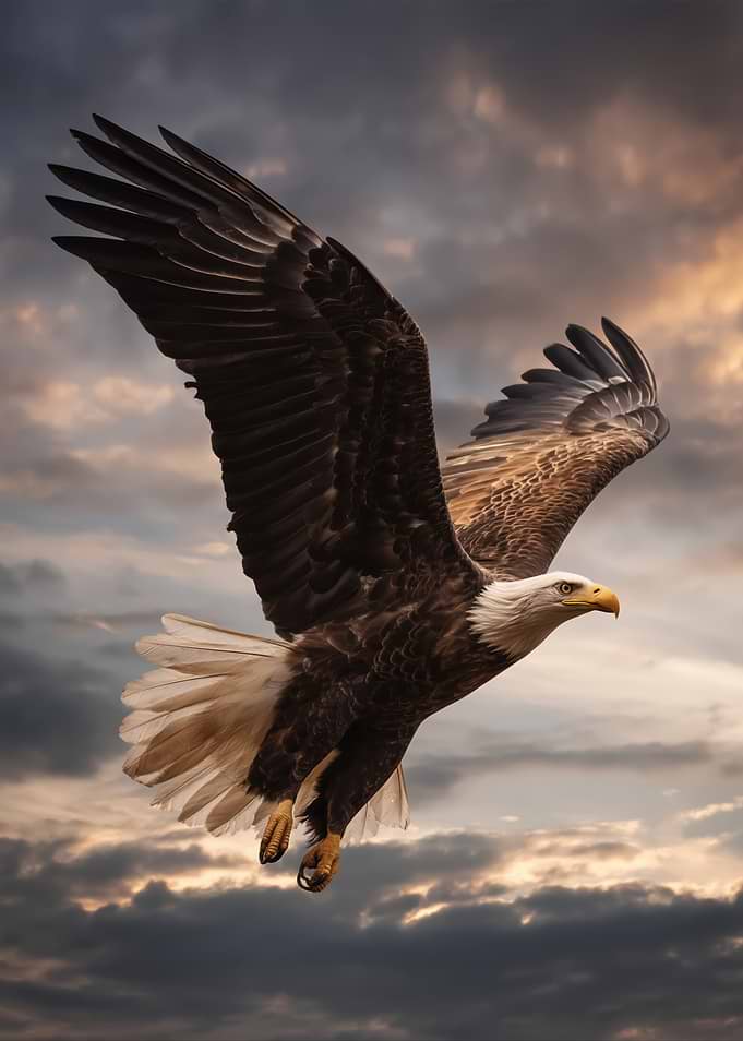 Majestic Bald Eagle in Flight