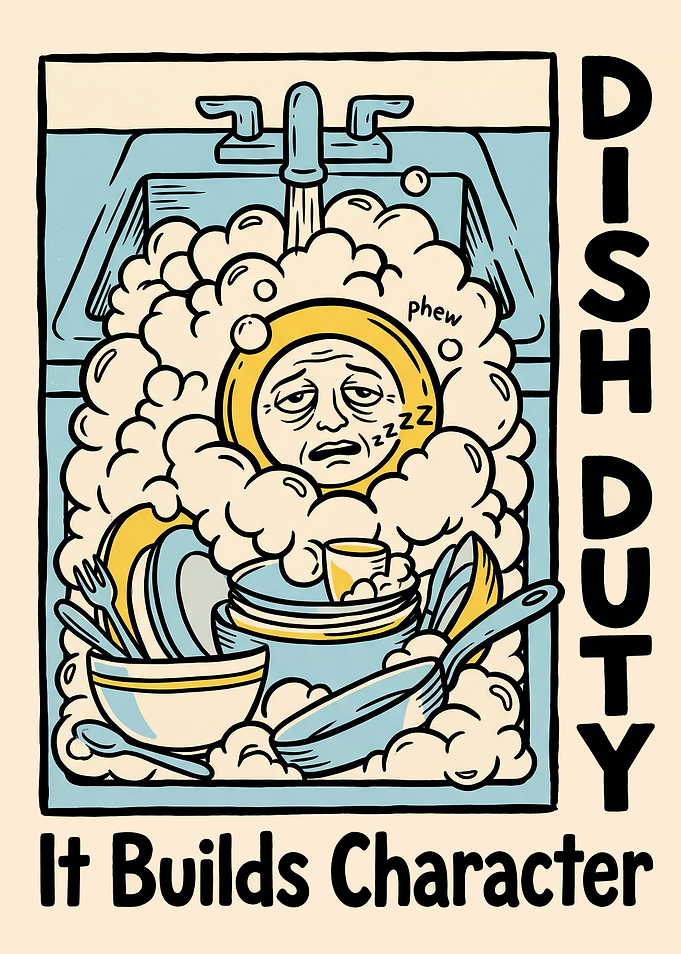 Dish Duty Builds Character