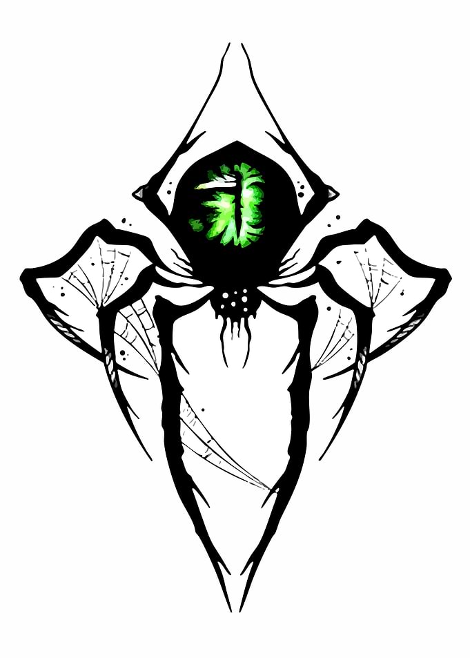 Spider with a Green Eye