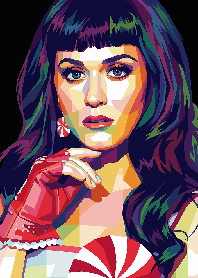 Katy Perry Pop Art Portrait