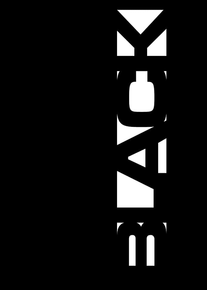 Black and White Text Art