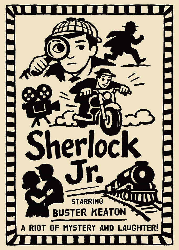 Sherlock Jr. Buster Keaton Movie Poster
