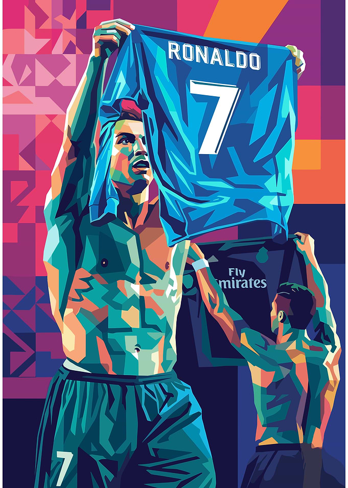 Cristiano Ronaldo Pop Art