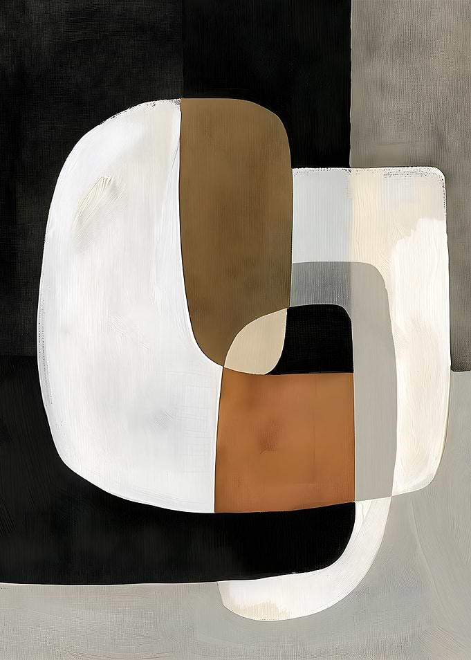 Abstract Geometric Shapes Painting