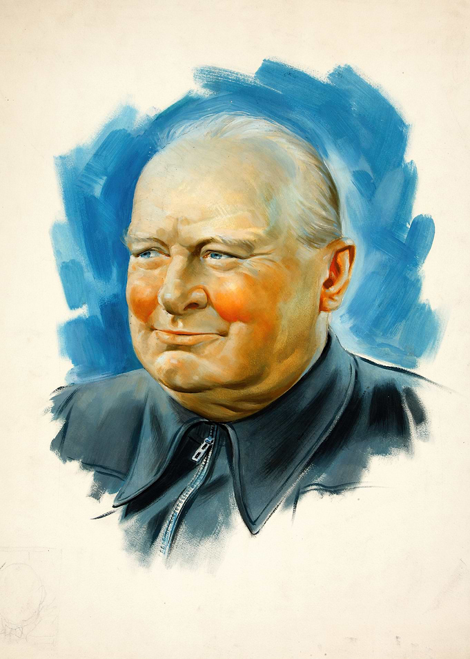 Portrait of Winston Churchill