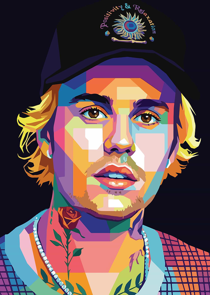 Justin Bieber Pop Art Portrait
