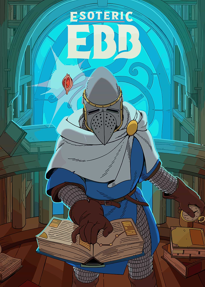 Knight Reading Esoteric Ebb Book