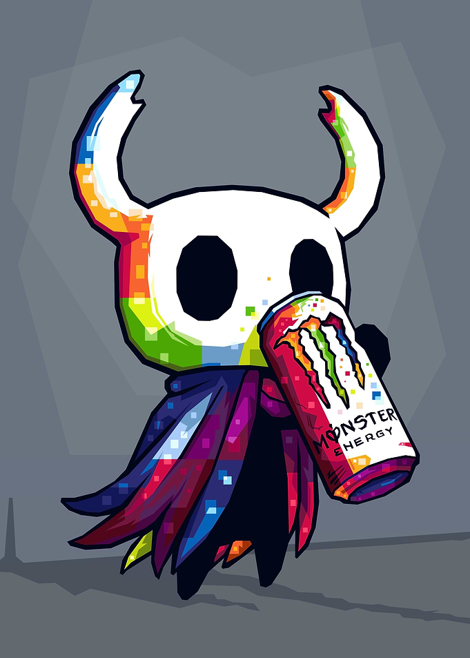 Hollow Knight with Monster Energy