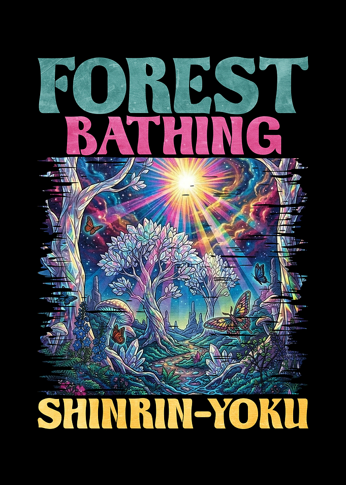 Forest Bathing Shinrin-Yoku Psychedelic Art