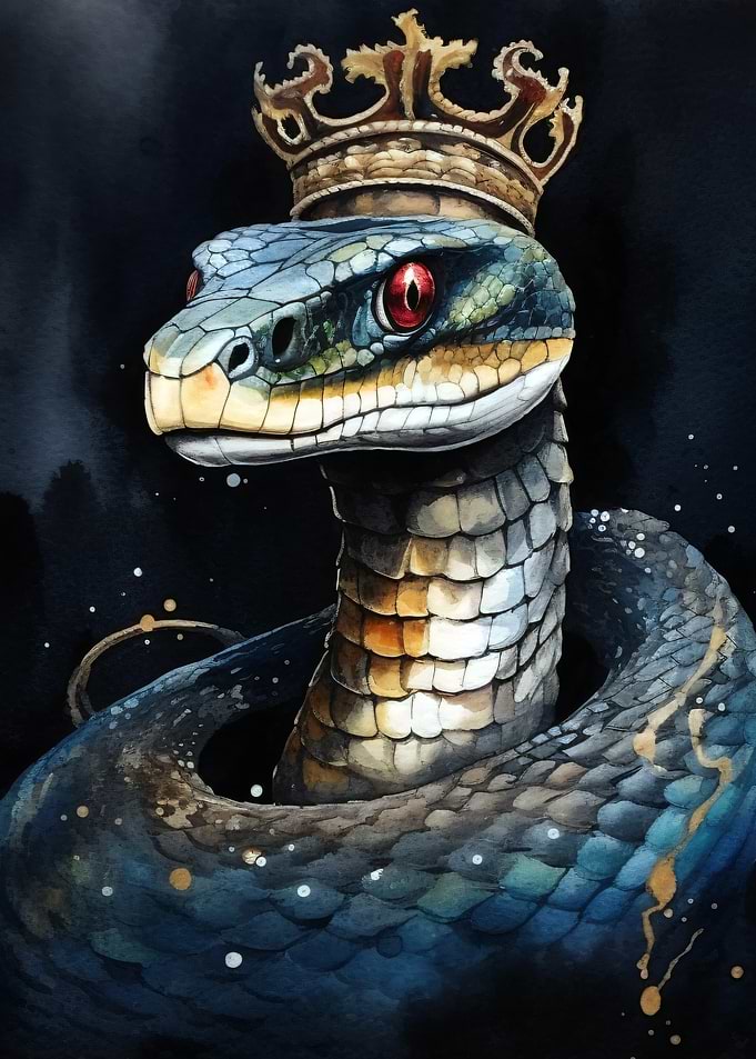 King Cobra with Crown