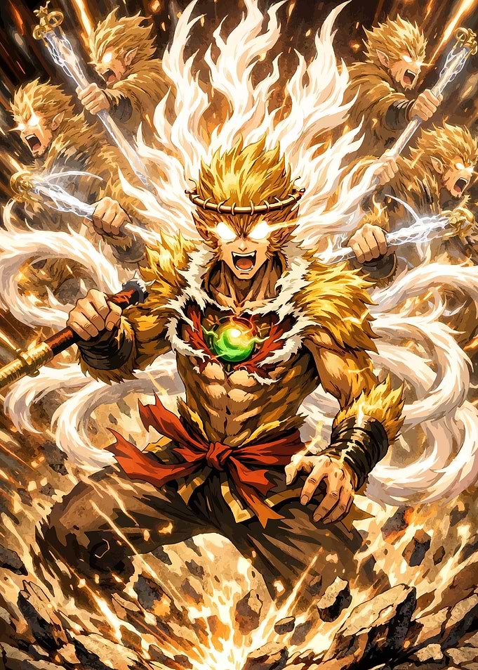Golden Monkey King Warrior