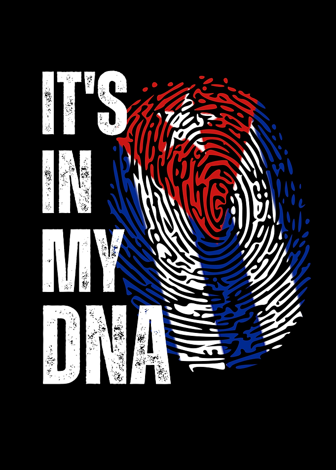 Cuban Flag Fingerprint DNA