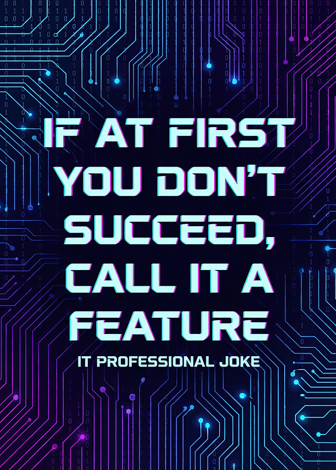 IT Professional Joke About Features