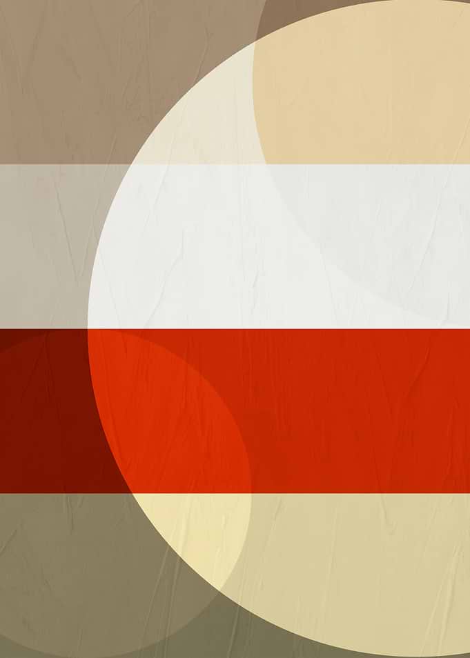 Abstract Geometric Stripes and Circles