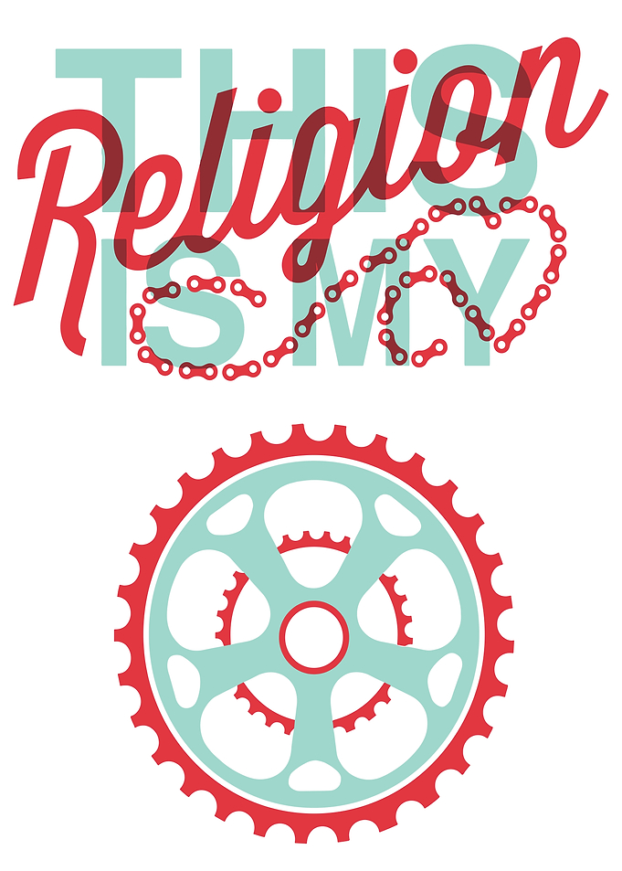 This is My Religion Bicycle Art