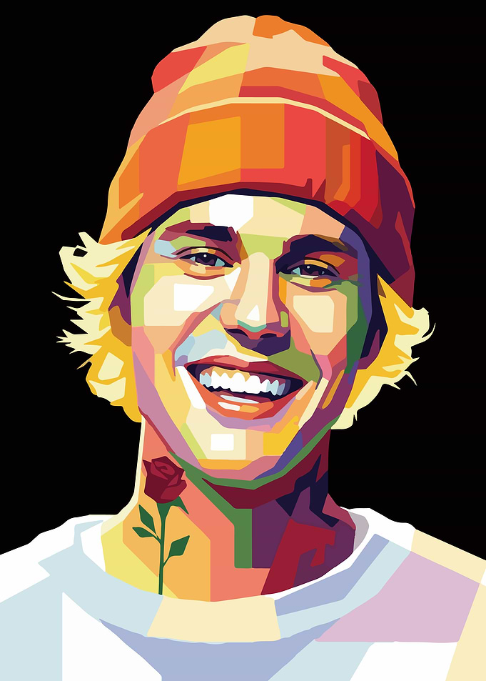 Justin Bieber Pop Art Portrait