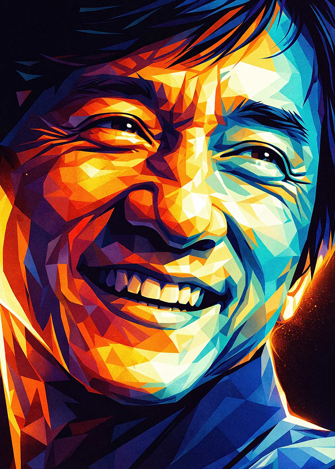 Jackie Chan Pop Art Portrait