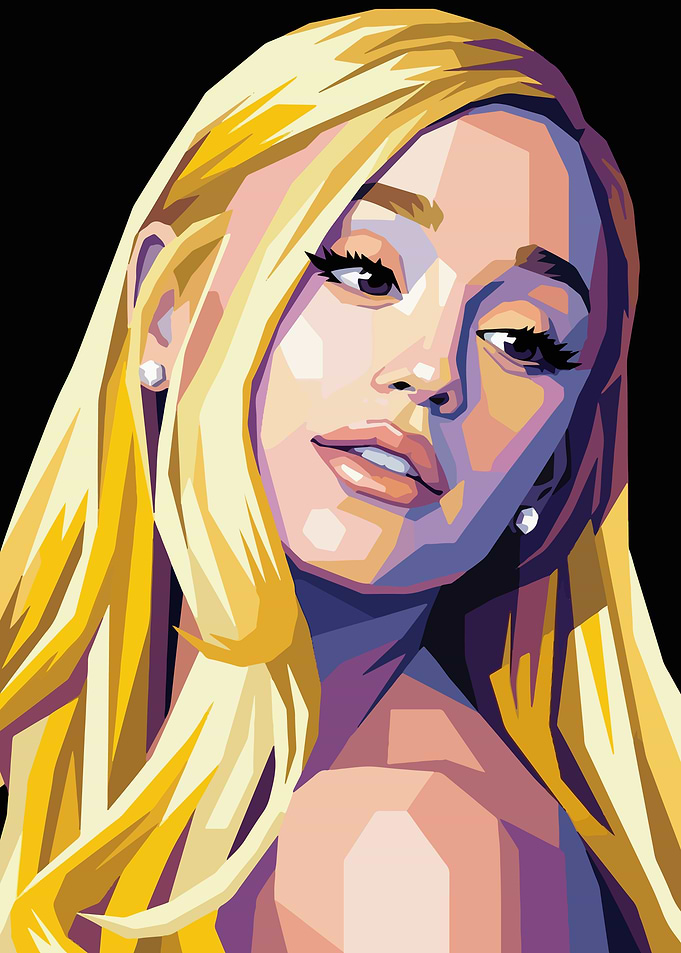 Pop Art Portrait of Ariana Grande