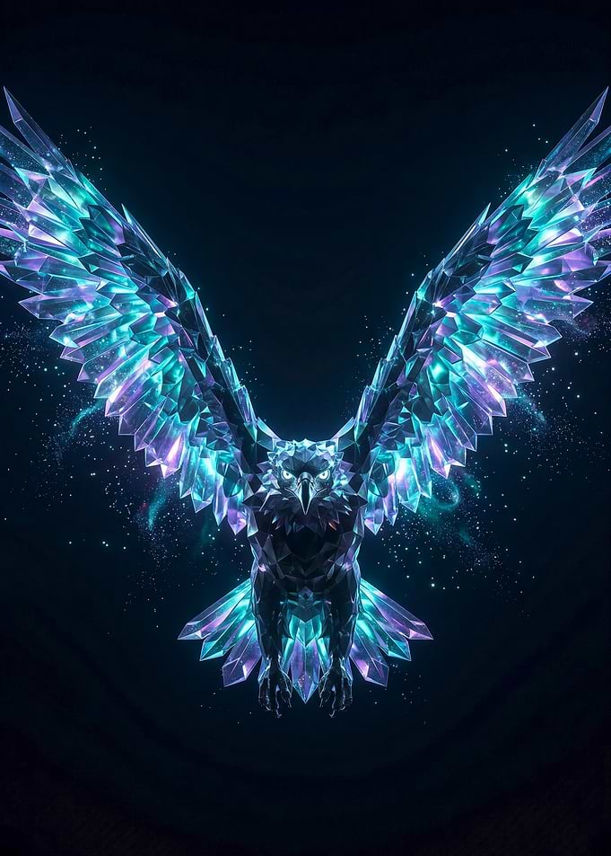Geometric Crystal Eagle