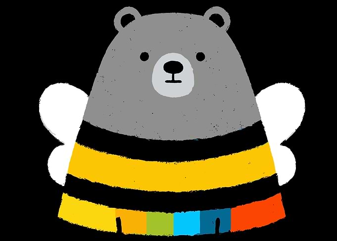 Cute Bear Bee Hybrid