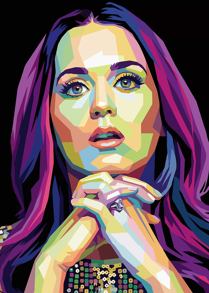 Katy Perry Pop Art Portrait