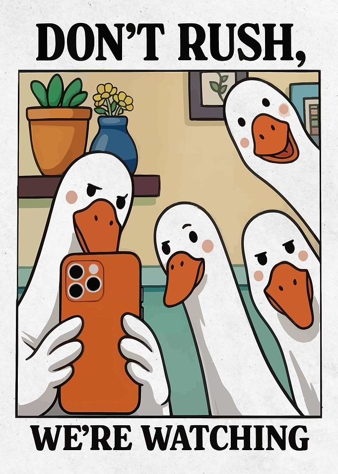 Geese Watching You