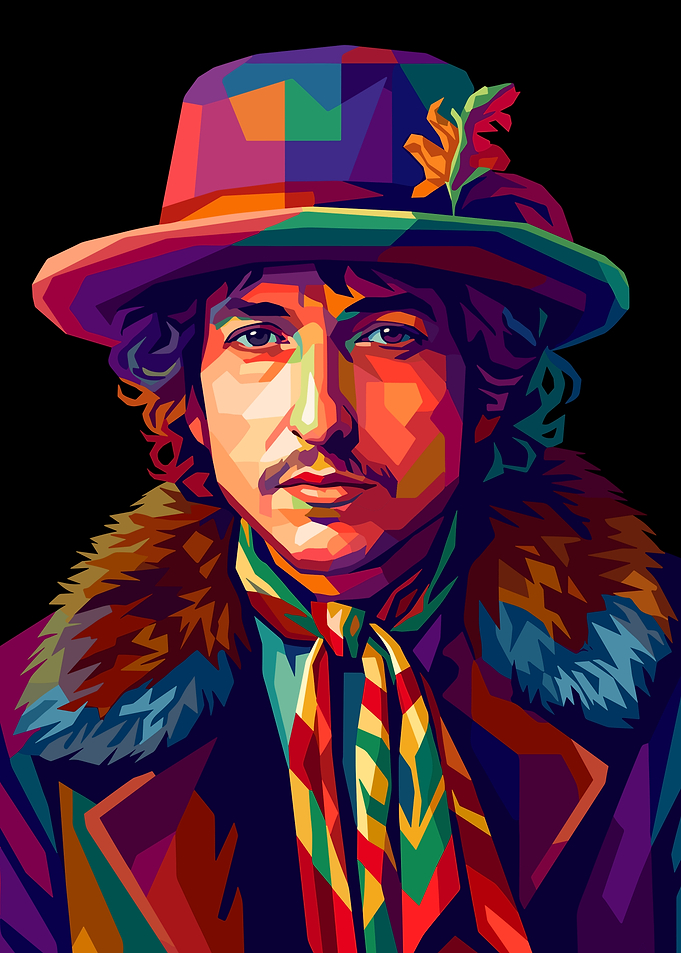 Bob Dylan Pop Art Portrait