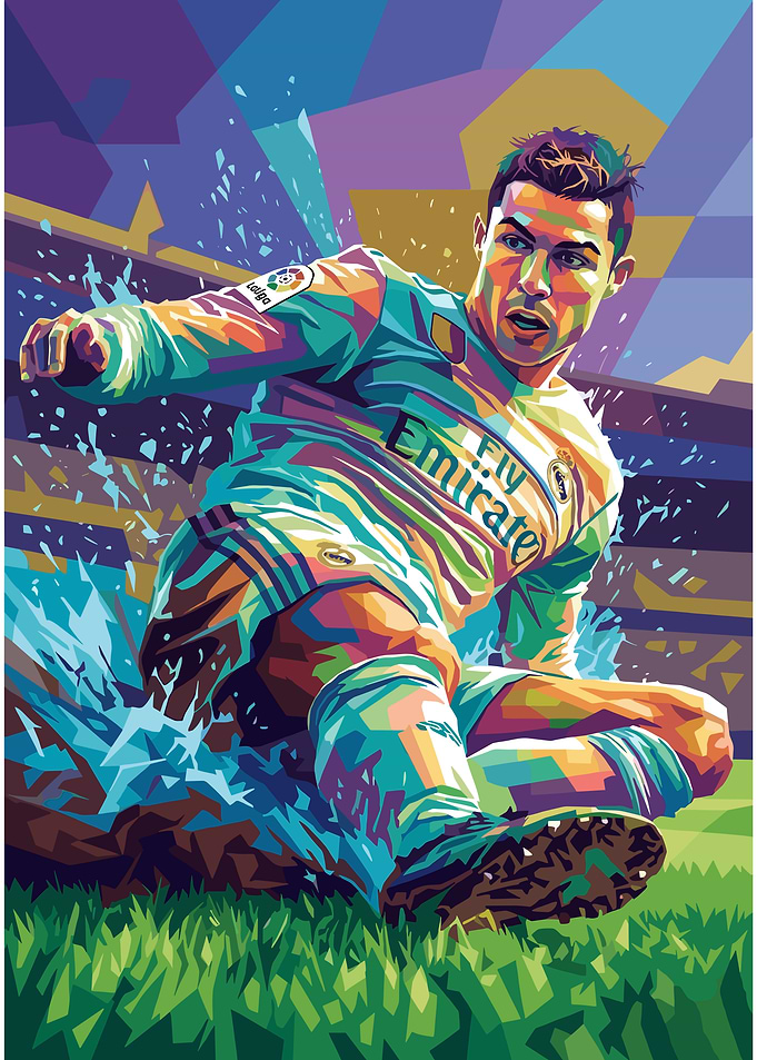 Cristiano Ronaldo Pop Art