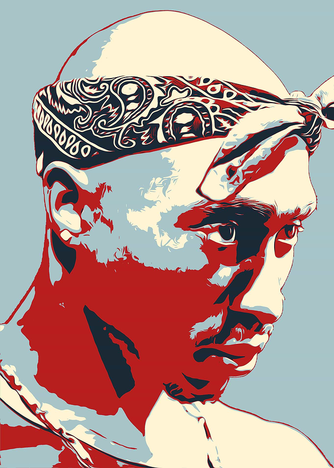 Tupac Shakur Pop Art Portrait
