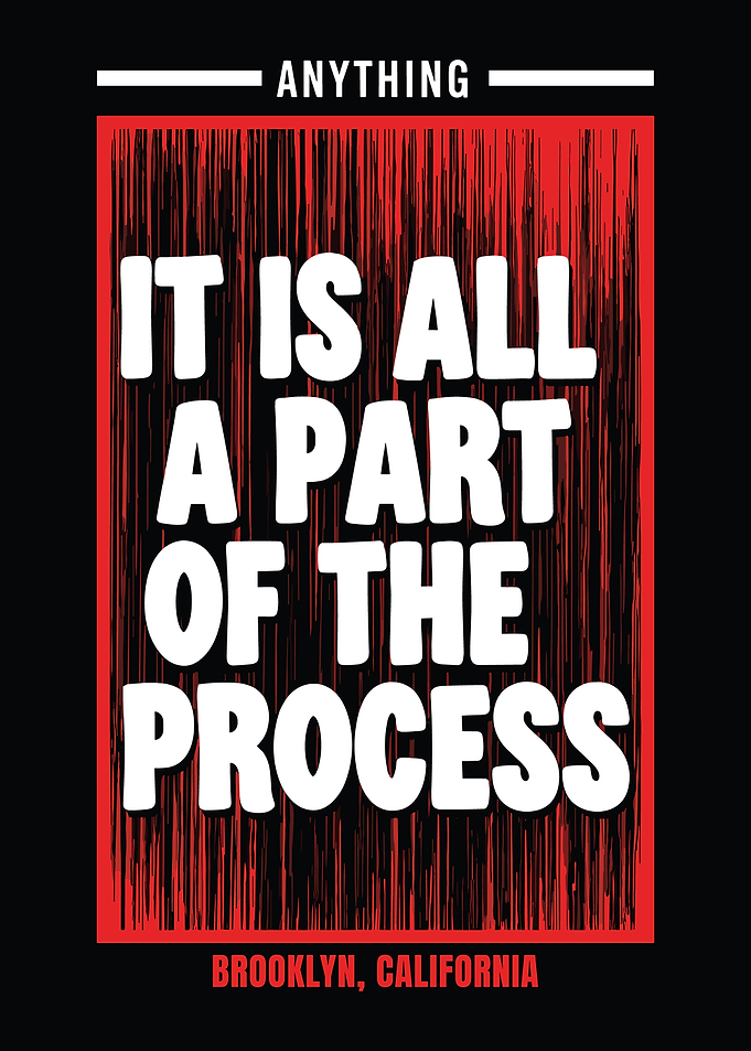 It is all a part of the process text art