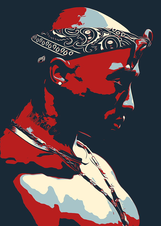Tupac Shakur Pop Art Portrait