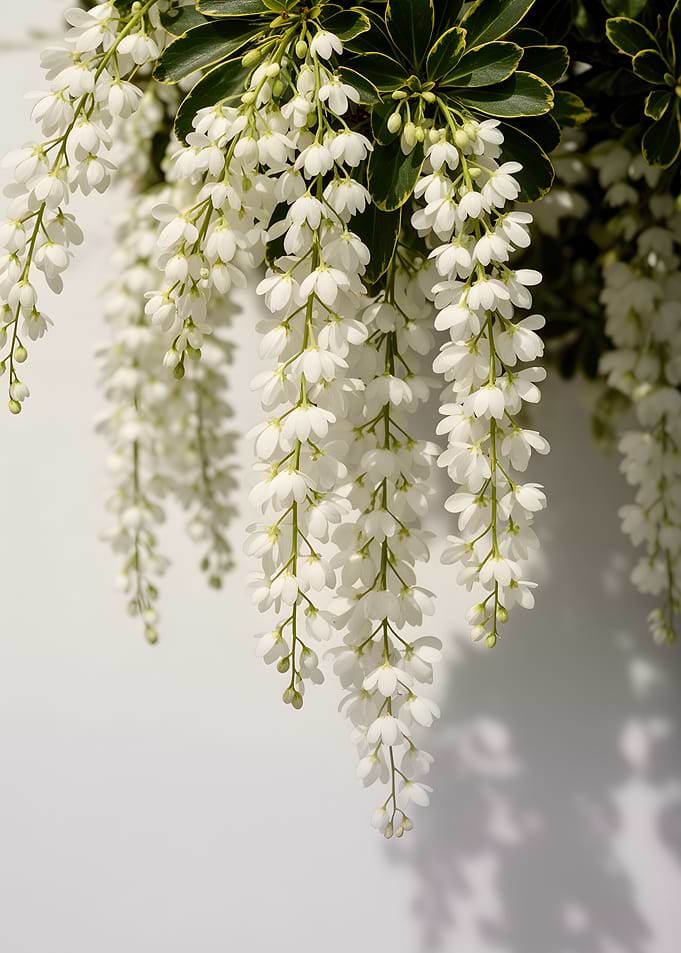 Cascading White Flowers