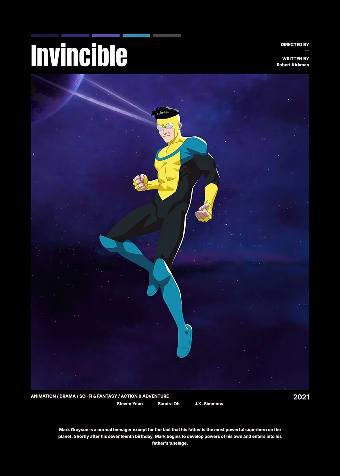 Invincible Superhero in Space