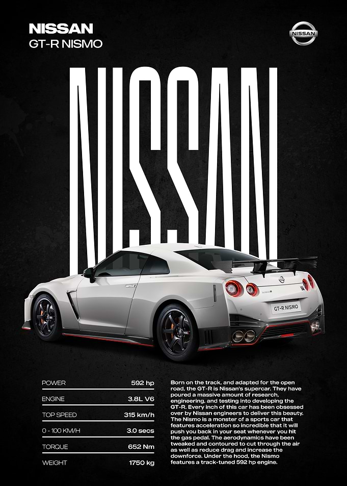 Nissan GT-R Nismo Poster