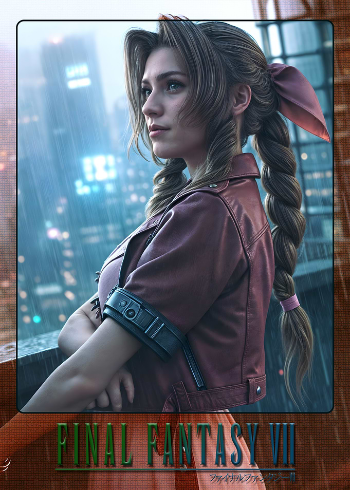 Aerith Gainsborough in Rainy City