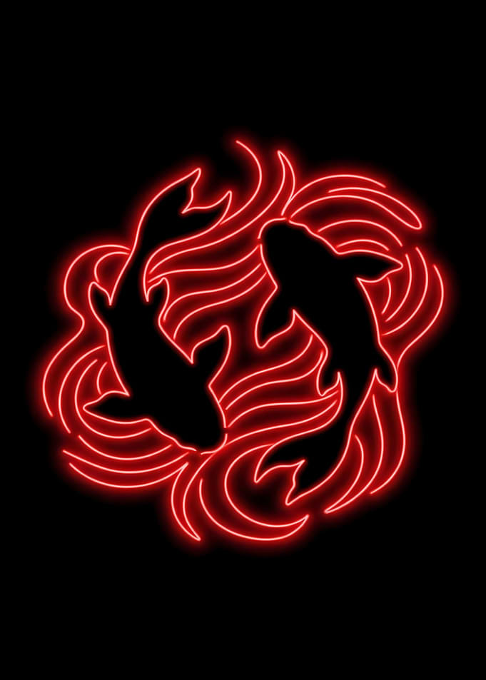 Neon Koi Flow
