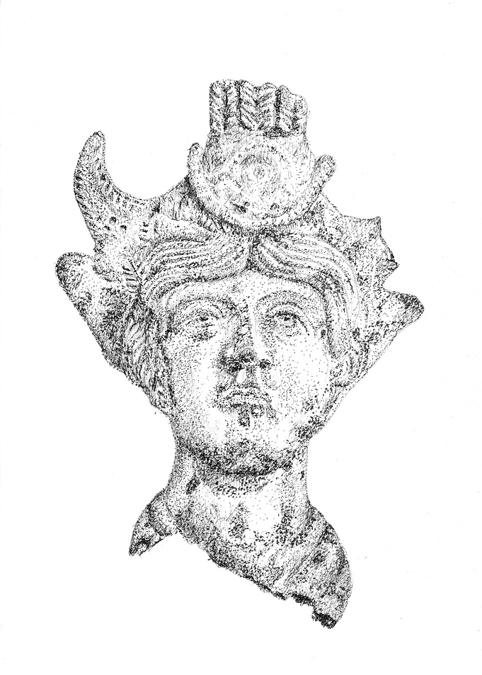 Ancient Goddess Bust