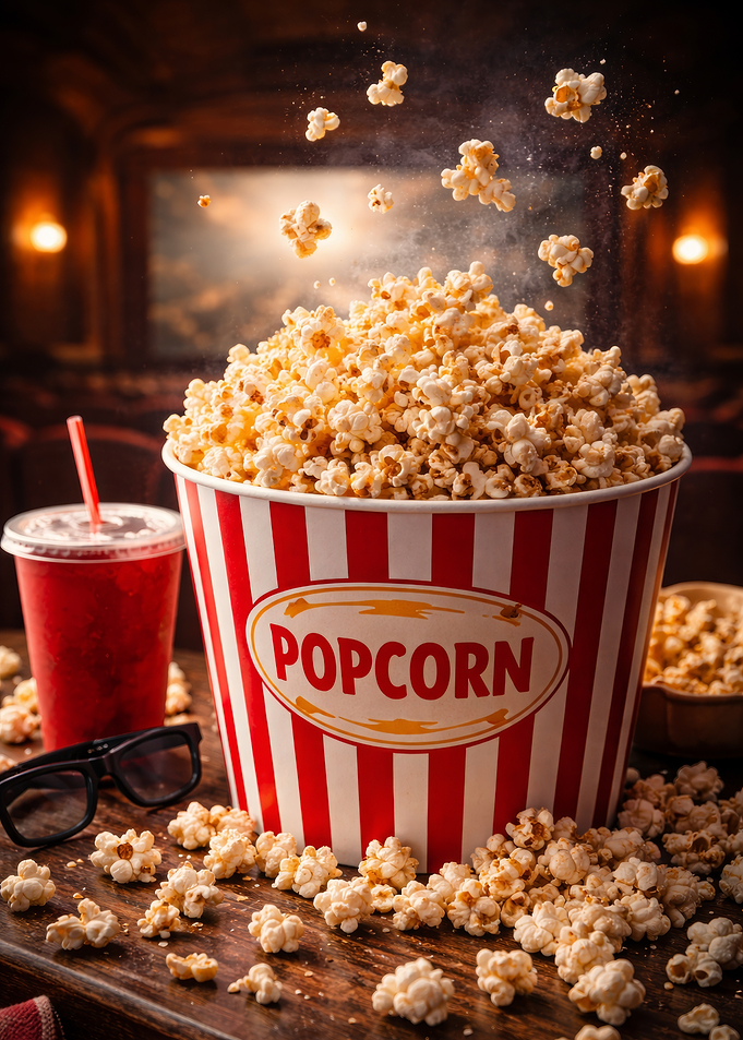 Popcorn and Soda Movie Night