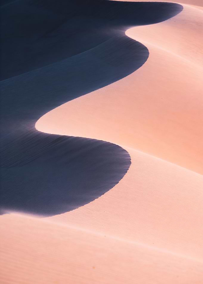 Desert Sand Dunes at Sunset