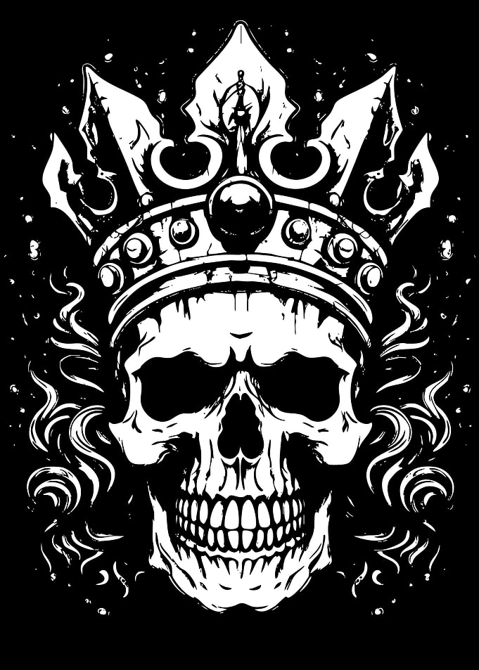 Skull with Crown