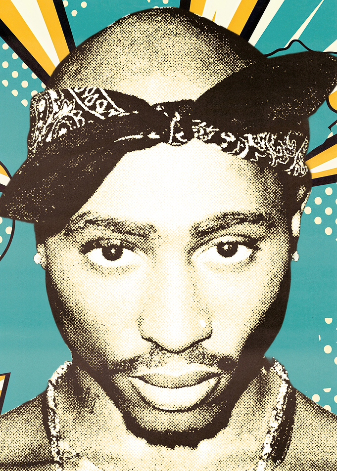Tupac Shakur Pop Art Portrait