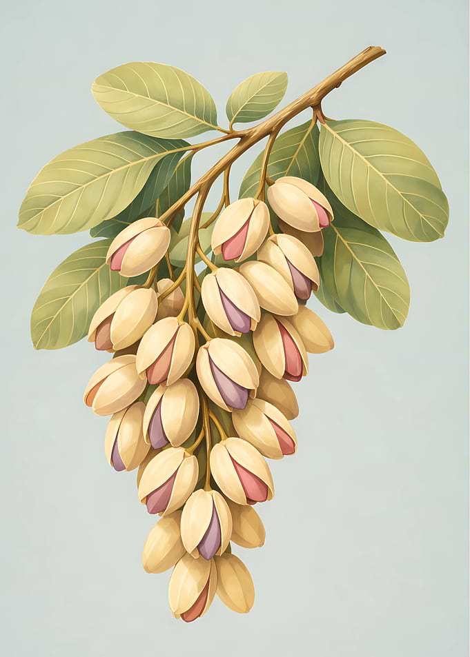 Pistachios on a Branch