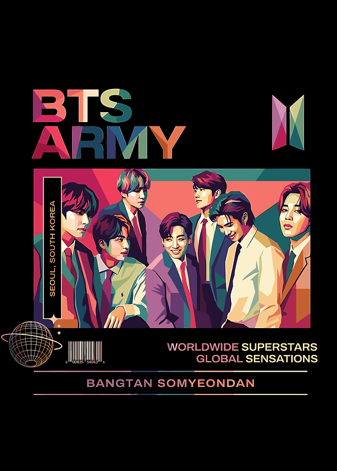 BTS ARMY Pop Art Portrait