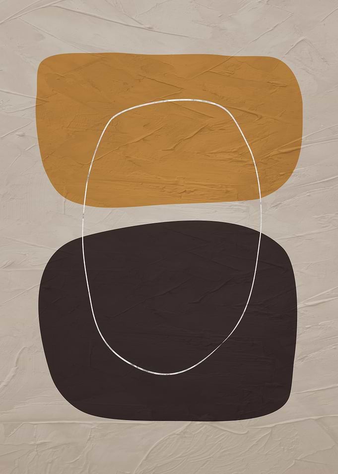 Abstract Shapes with Textured Background