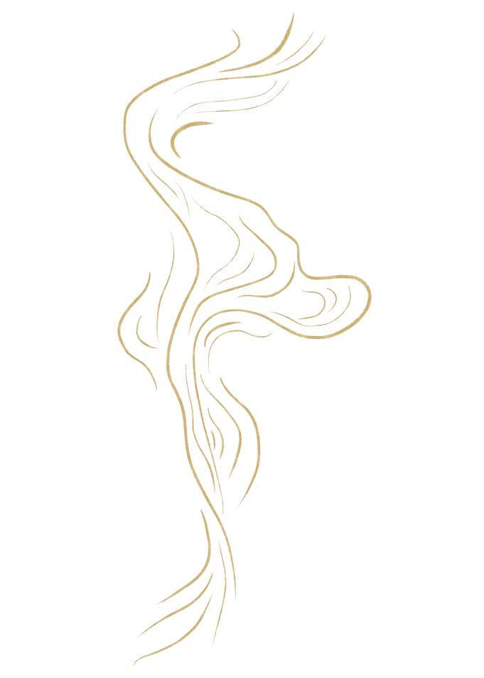 Abstract Golden Swirls